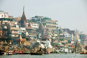 Celebration Gallery: Burning Ghat on the banks of the River Ganges, Varanasi (Benares), Uttar Pradesh