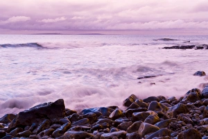 The Burren Prints: The Burren coastline near Doolin, County Clare, Munster, Republic of Ireland, Europe