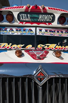 Images Dated 27th March 2009: Bus, Momostenango, Guatemala, Central America