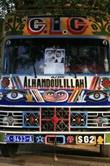 Images Dated 3rd February 2007: Bus with religious signs, Senegal, West Africa, Africa