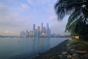 Haze Prints: Business district from Marina Promenade