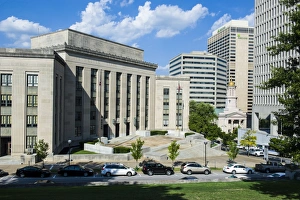Nashville Prints: Business district of Nashville, Tennessee, United States of America, North America