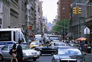 Congestion Prints: Busy traffic at Broadway
