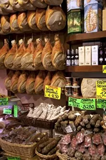 Images Dated 17th August 2011: Butchers shop, Parma, Emilia-Romagna, Italy, Europe