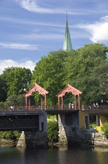 Trondheim Prints: Bybrua bridge across the Nidelva, Trondheim, Norway, Scandinavia, Europe