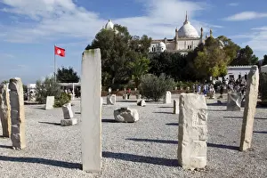 Byrsa Hill Prints: Byrsa Hill, St. Louis Cathedral and scattered Punic ruins