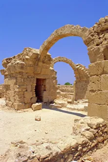 Byzantine Prints: Byzantine fortress, Paphos, Cyprus, Europe