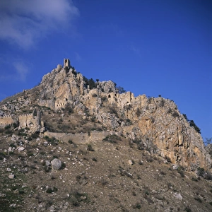 North Cyprus Prints: Byzantine monastery which became a castle in the 11th century AD