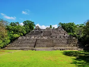 Pyramid Prints: Caana at Plaza B, Caracol Archaeological Site, Cayo District, Belize