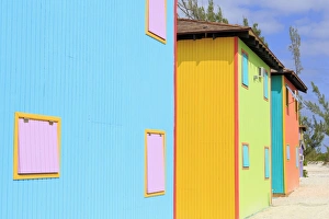 Beach House Prints: Cabana on Half Moon Cay, Little San Salvador Island, Bahamas, West Indies, Central America