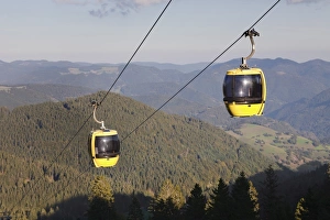 Cabins Prints: Cable car, Belchen summit, Black Forest, Baden Wurttemberg, Germany, Europe