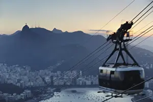 Descending Prints: Cable car descending from Sugar Loaf Mountain (Pao de Acucar)