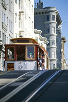 Passenger Prints: Cable car on Hyde Street