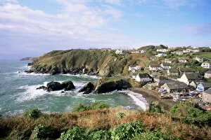 Cornwall Collection: Cadgwith harbour and village, Cornwall, England, United Kingdom, Europe