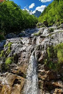Flowing Water Gallery: Cadini del Brenton waterfalls, Lago del Mis, Belluno, Veneto, Italy, Europe