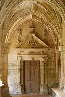 Cloister Prints: Cadouin Abbey cloister, Cadouin, Dordogne, France, Europe