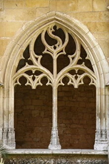 Images Dated 13th April 2000: Cadouin Abbey cloister, Cadouin, Dordogne, France, Europe
