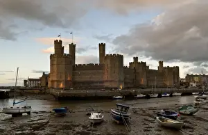 Caernarfon Castle, Caernarfon, UNESCO World Heritage Site, Wales, United Kingdom, Europe