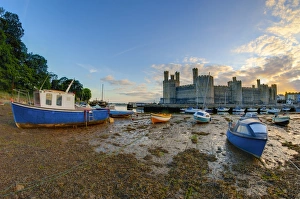 Caernarfon Castle, UNESCO World Heritage Site, Caernarfon, Gwynedd, Wales, United Kingdom, Europe