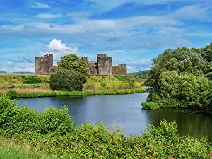 Stronghold Prints: Caerphilly Castle, Caerphilly, Gwent, Wales, United Kingdom, Europe