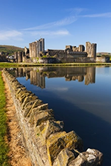 Caerphilly Castle, Gwent, Wales, United Kingdom, Europe