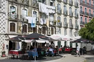 Images Dated 19th September 2010: Cafe on Bacalhoeiros Street in the Alfama District, Lisbon, Portugal, Europe