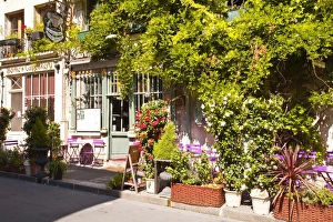 A cafe in the backstreets of Ile de la Cite, Paris, France, Europe
