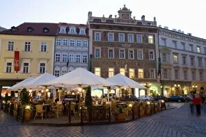 Images Dated 31st May 2007: Cafe, Male Namesti, U Rotta, Old Town, Prague, Czech Republic, Europe