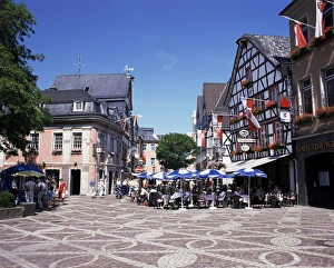 Rheinland Pfalz Prints: Cafes in the centre of town