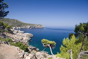 Cala de Deia, north coast of Majorca, Balearic Islands, Spain, Mediterranean, Europe