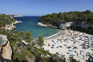 Group Of People Prints: Cala Llombards, Mallorca (Majorca), Balearic Islands, Spain, Mediterranean, Europe