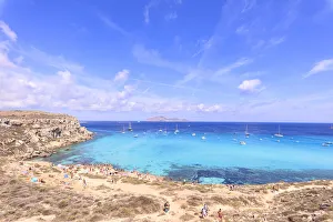 Trapani Prints: Cala Rossa, Favignana island, Aegadian Islands, province of Trapani, Sicily, Italy