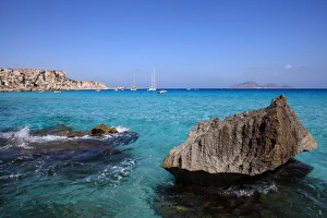 Trapani Prints: Cala Rossa, Trapani, Favignana Island, Sicily, Italy, Mediterranean, Europe
