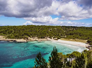 Menorca Prints: Cala Trebaluger, Trebaluger Bay, elevated view, Menorca (Minorca), Balearic Islands
