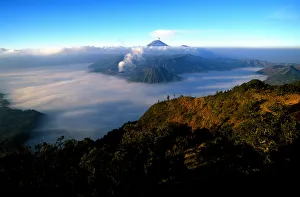 Mount Semeru Prints: Caldeira and Bromo, 2329 m, and Semeru, 3676 m, two volcanoes on Java, Indonesia