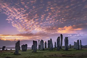Prehistoric Era Prints: The Callanish Standing Stones at sunrise, Callanish, Isle of Lewis, Outer Hebrides