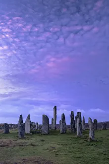 The Callanish Standing Stones at sunrise, Callanish, Isle of Lewis, Outer Hebrides