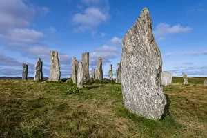 Scottish Culture Prints: Callanish Stones, standing stones from the Neolithic era, Isle of Lewis, Outer Hebrides