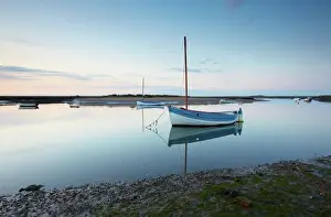 Norfolk Prints: A calm spring evening at Burnham Overy Staithe on the North Norfolk coast
