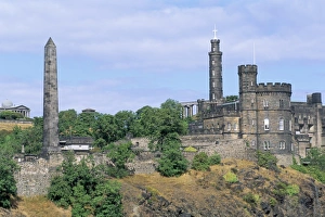 Calton Hill Prints: Calton Hill monuments