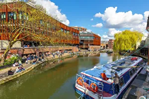 Camden Lock Area, canal boat, Regent's Canal, London, England, United Kingdom, Europe