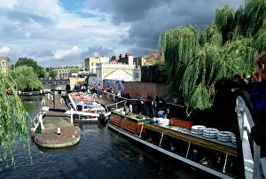 Canal Prints: Camden Lock, London, England, United Kingdom, Europe