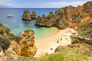 Cove Prints: Camilo Beach near Lagos, Algarve, Portugal, Europe