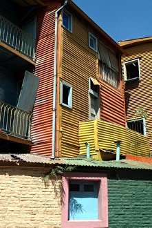La Boca Prints: Caminito (Little Street), La Boca, Buenos Aires, Argentina, South America