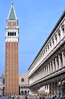 Piazza San Marco Prints: Campanile, Piazza San Marco