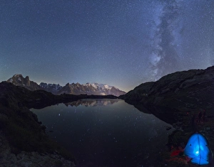 Mont Blanc Prints: Camping under the stars at Lac des Cheserys