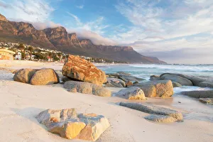 Cape Town Prints: Camps Bay, Cape Town, Western Cape, South Africa, Africa