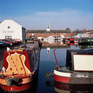 Canal Prints: Canal basin, Stourport-on-Severn, Worcestershire, England, United Kingdom, Europe
