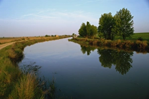 Old Castile Prints: Canal de Castilla, Palencia, Castilla y Leon, Spain, Europe