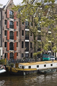 Store House Prints: Canal scene on the Herengracht, Amsterdam, Netherlands, Europe